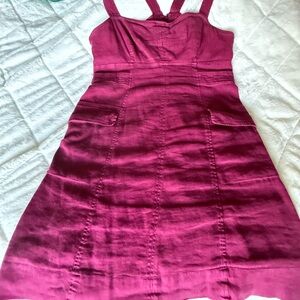 Magenta/raspberry jumper dress